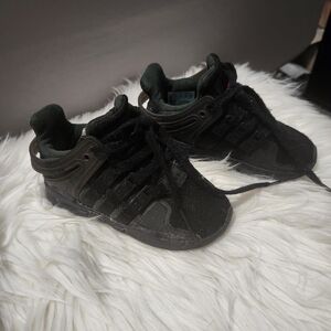 Adidas Black High-Top Sneakers with Suede Finish